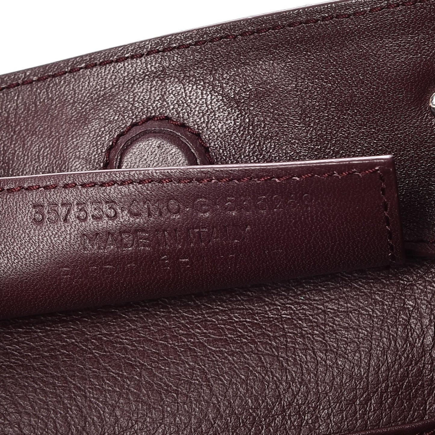 Calfskin Papier Mini A4 Zip Around Tote Rouge Aubergine