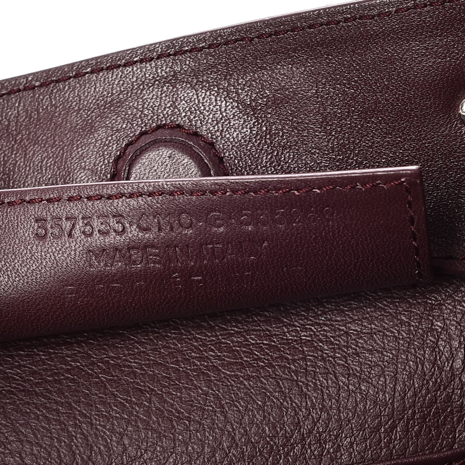 Balenciaga Calfskin Papier Mini A4 Zip Around Tote Rouge Aubergine 8 of 8