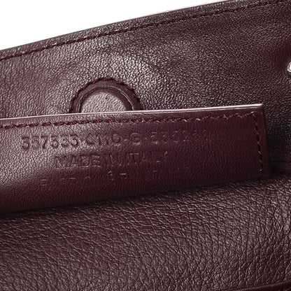 Balenciaga Calfskin Papier Mini A4 Zip Around Tote Rouge Aubergine 8 of 8