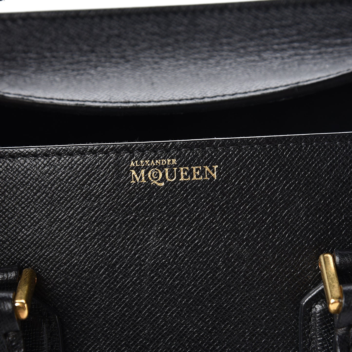 Grained Calfskin Large Heroine Black