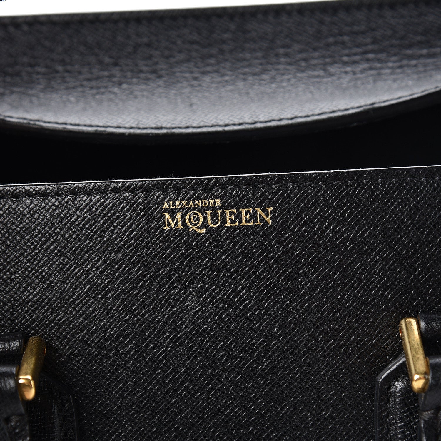 Alexander McQueen Grained Calfskin Large Heroine Black 6 of 18