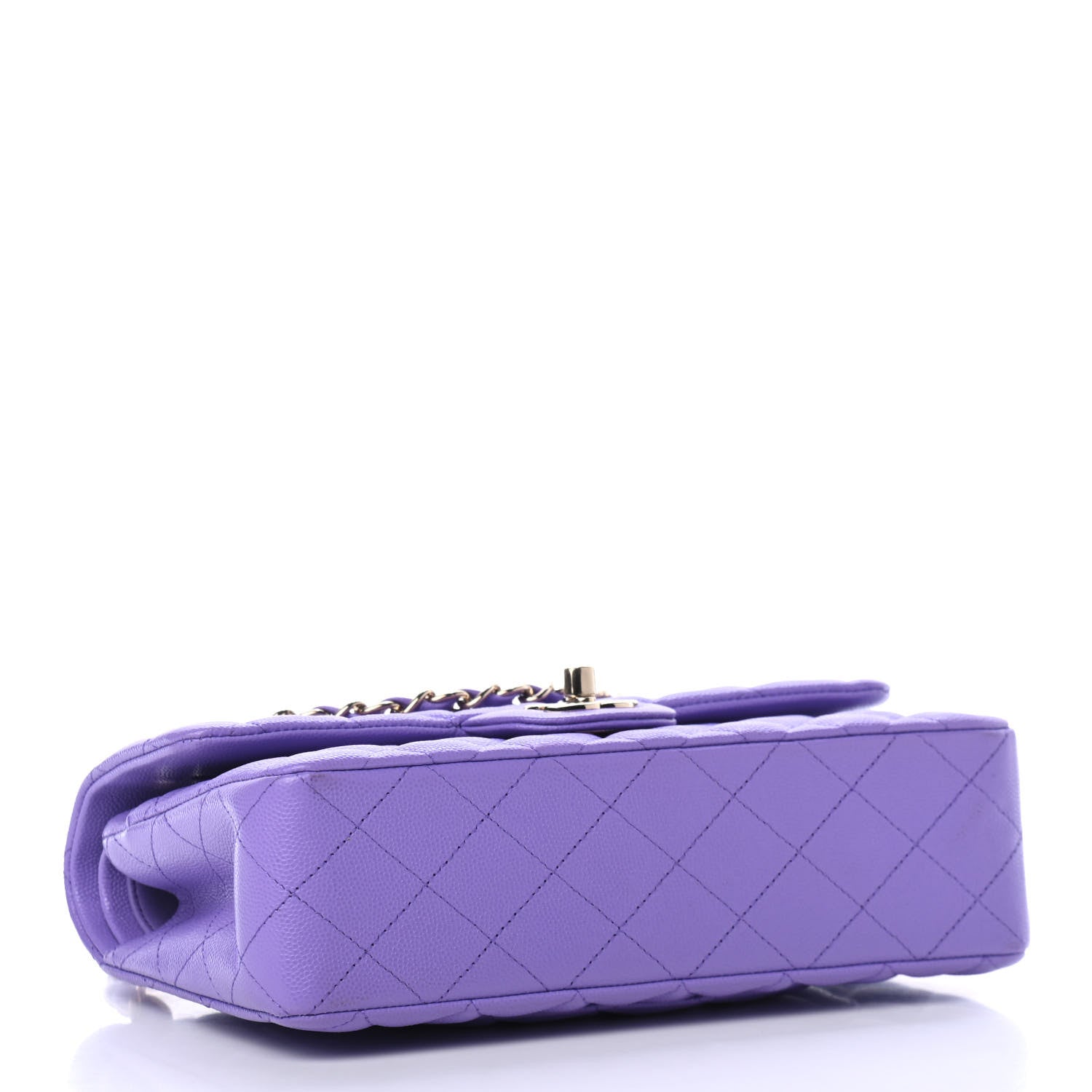 Chanel Caviar Quilted Small Double Flap Purple 3 of 4