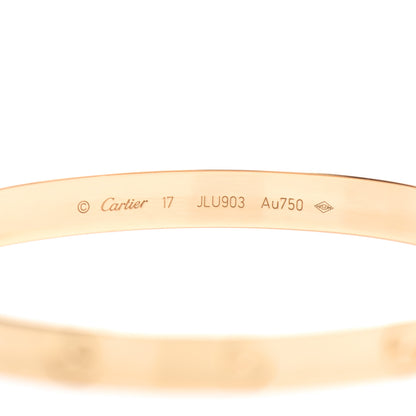 Cartier 18K Yellow Gold LOVE Bracelet 17 4 of 4