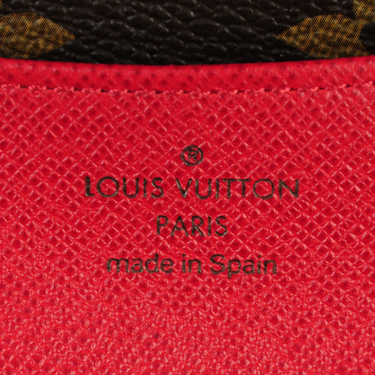 Louis Vuitton Monogram Emilie Wallet Red 7 of 9