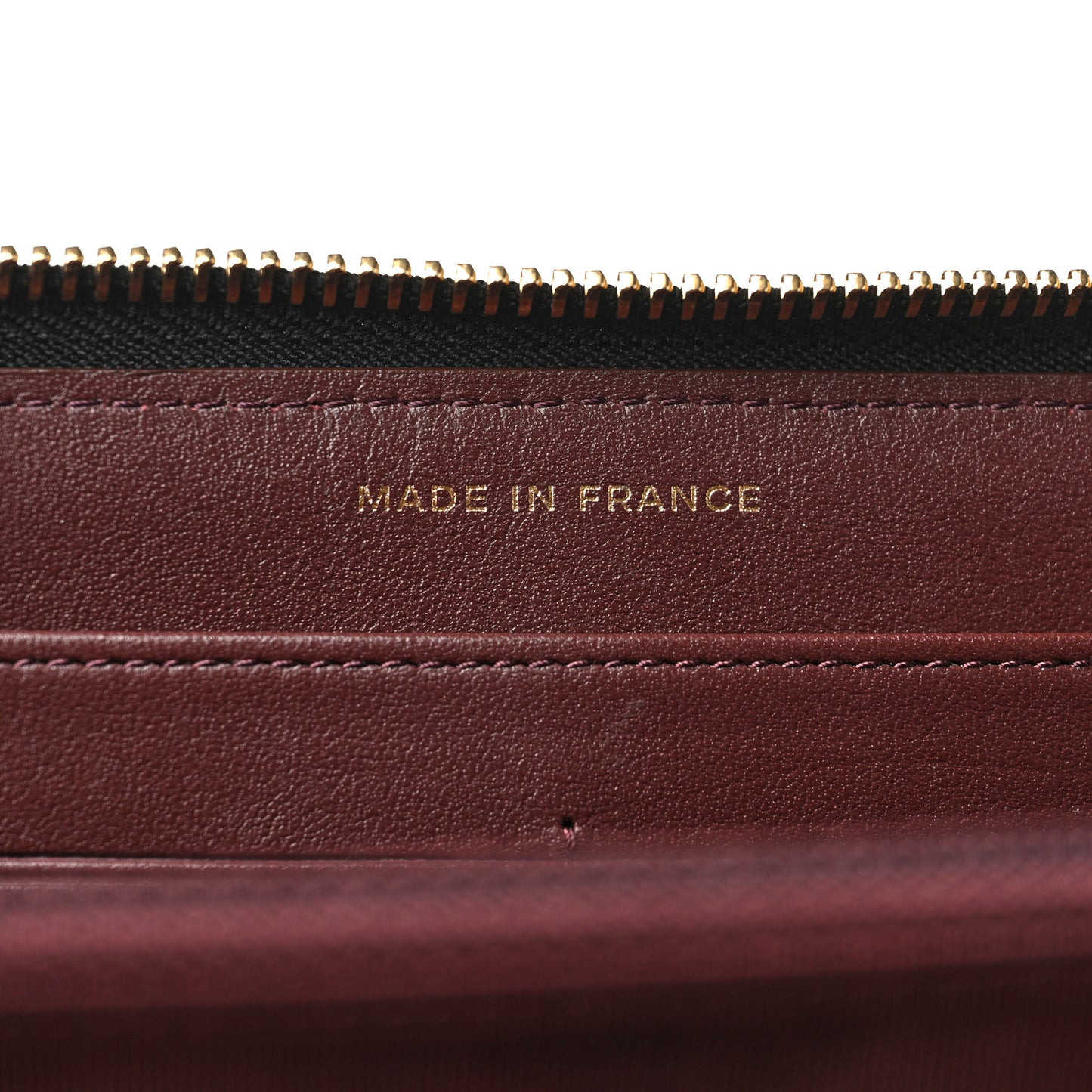 Caviar Quilted Large Gusset Zip Around Wallet Black