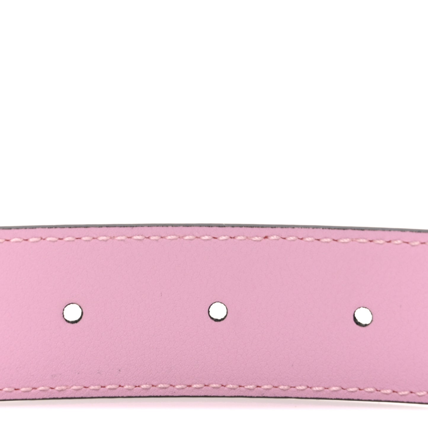 Plutone Calfskin Enamel Crystal Square G Snake 30mm Belt 80 32 Sugar Pink