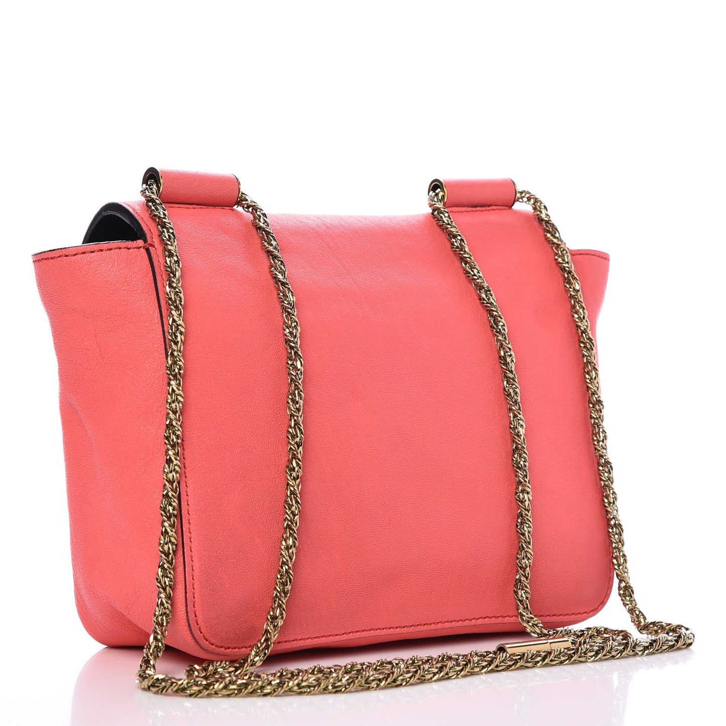 Goatskin Small Elsie Shoulder Bag Paradise Pink