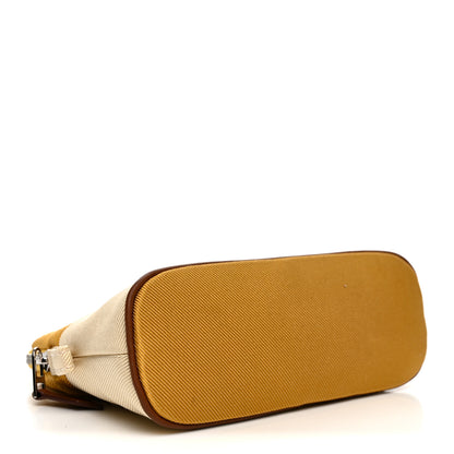 Hermes Silk Cotton Mini Mini Bolide Hippique Travel Cosmetic Pouch Ocre 4 of 7