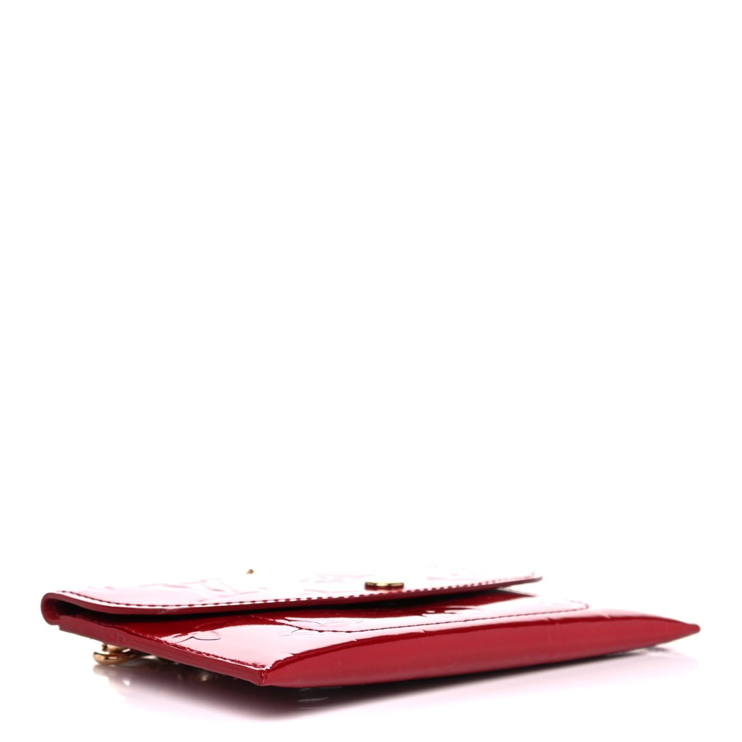 Vernis Envelope Plate Pouch Pomme D'Amour