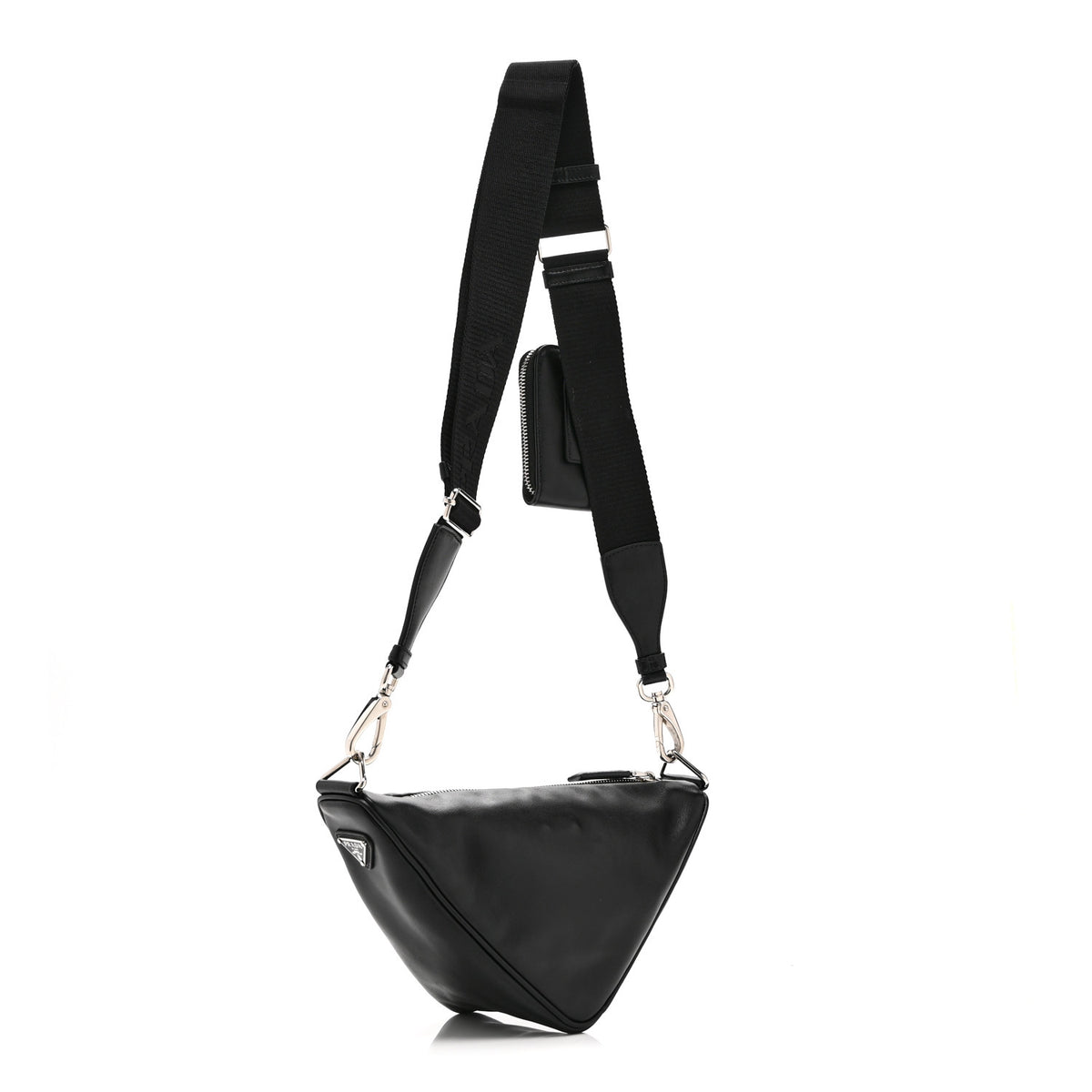 Grace Lux Triangle Shoulder Bag Black
