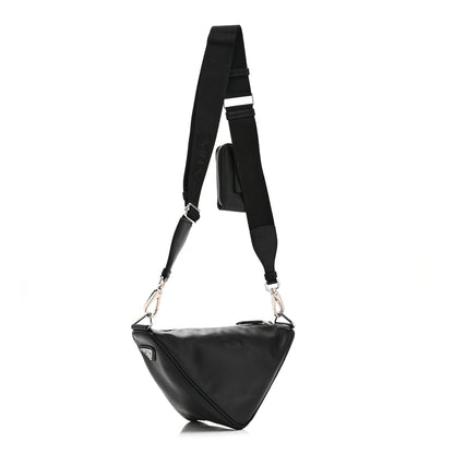 Prada Grace Lux Triangle Shoulder Bag Black 3 of 10