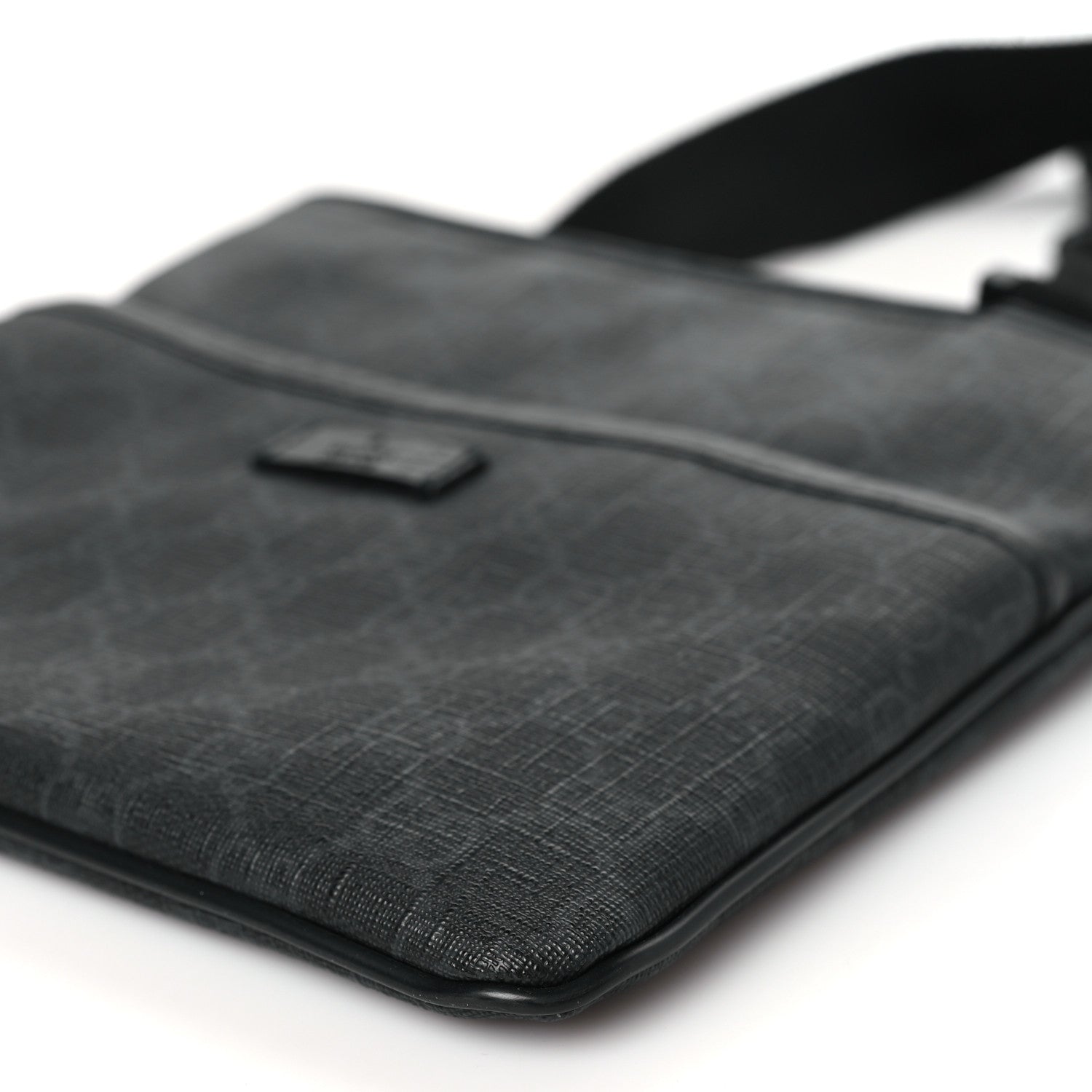 Gucci GG Plus Flat Messenger Bag Black Grey 10 of 10