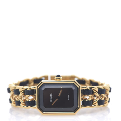 Chanel Stainless Steel Lambskin 20mm Chain Premiere Quartz Watch Gold M 2 of 4