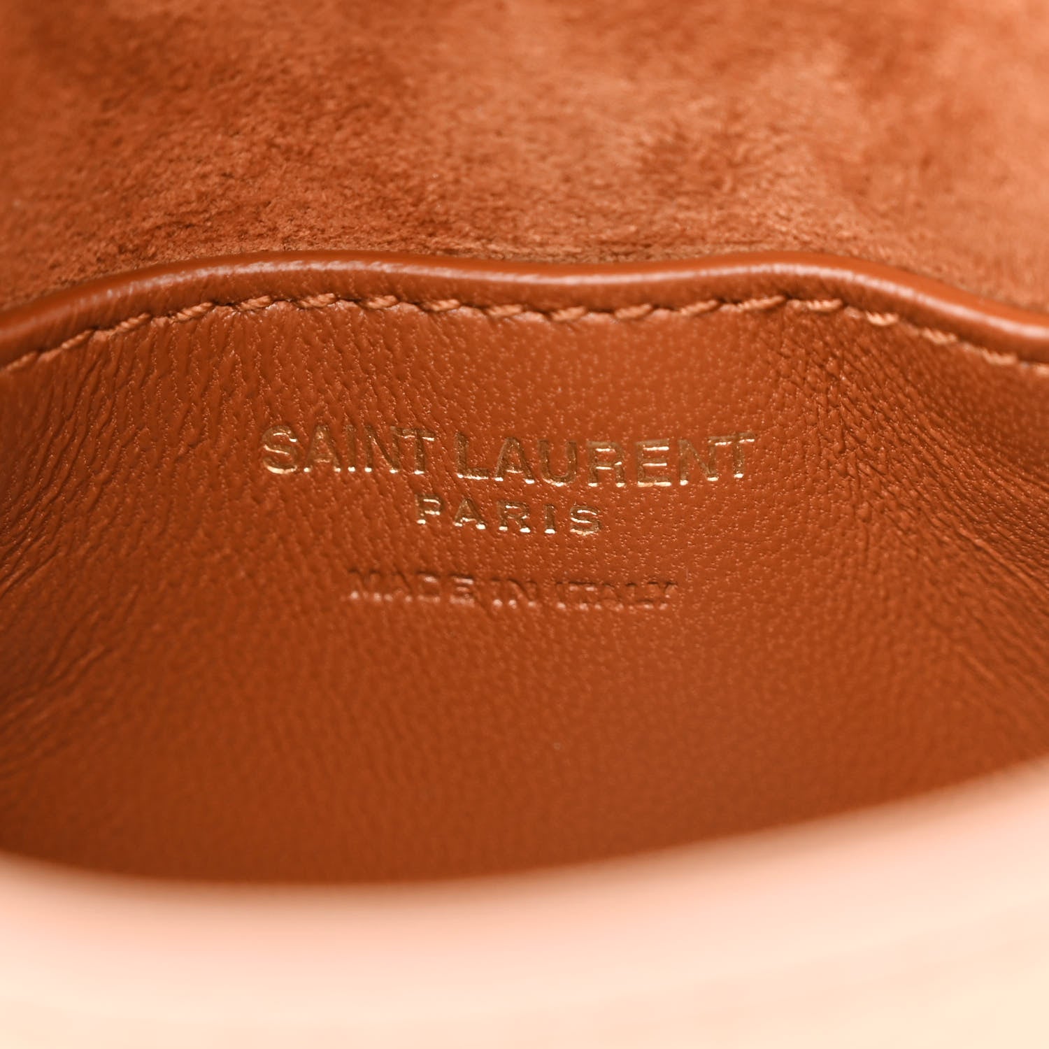 Saint Laurent Smooth Calfskin Le 5 A 7 Vertical Hobo Brown Gold 6 of 11