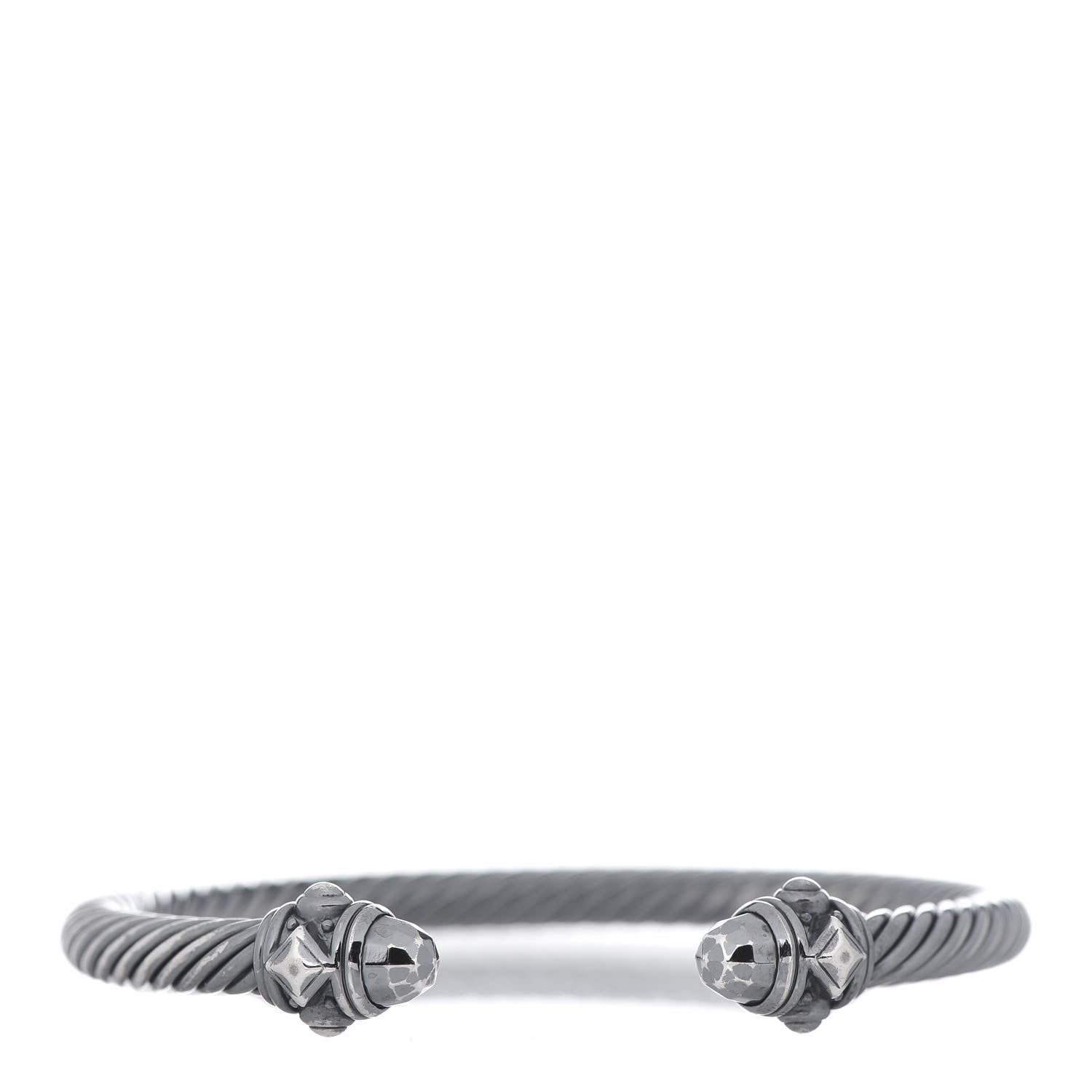 David Yurman Darkened Sterling Silver 5mm Renaissance Bracelet 1 of 4