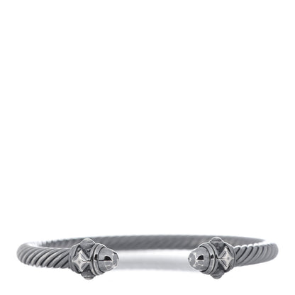 David Yurman Darkened Sterling Silver 5mm Renaissance Bracelet 1 of 4