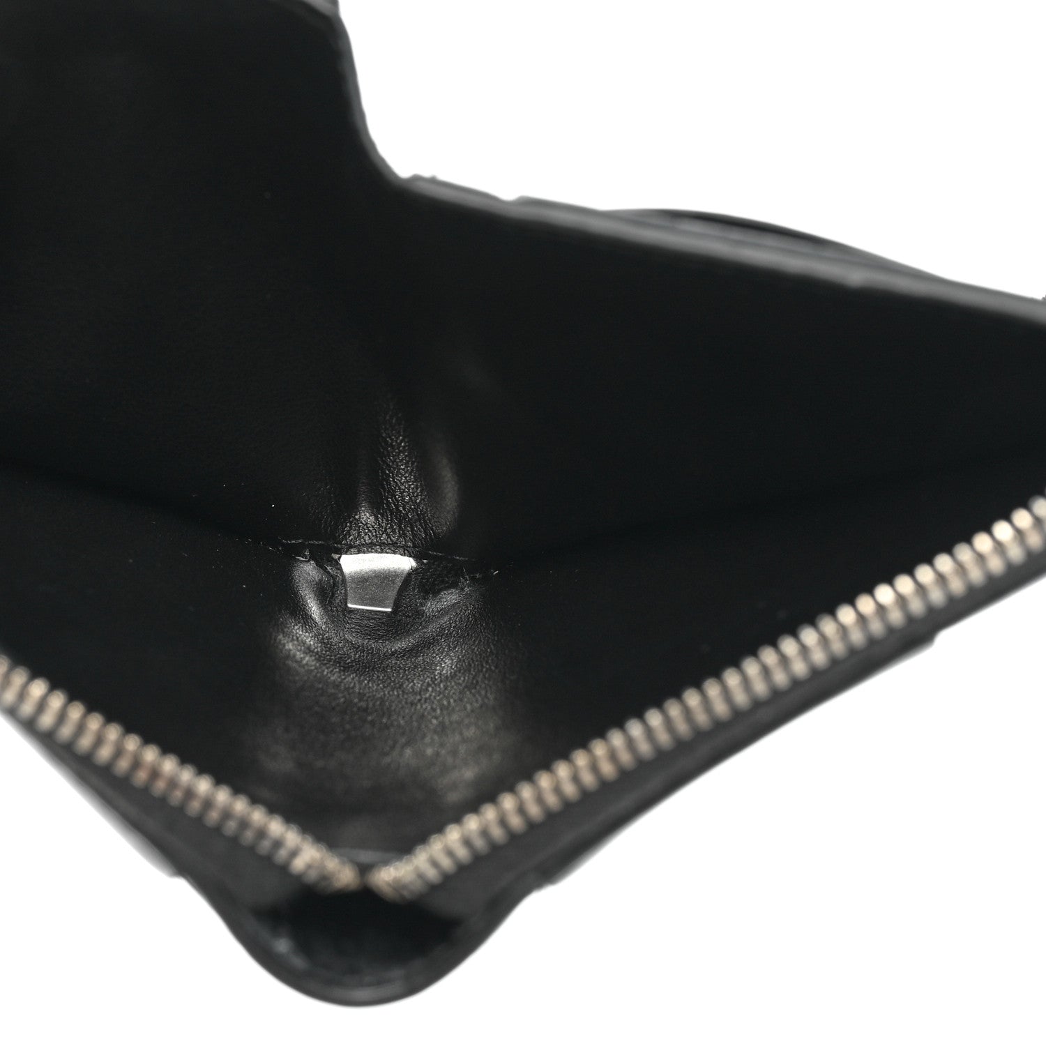 Bottega Veneta Nappa Maxi Intrecciato Zip Around Wallet Black 5 of 11