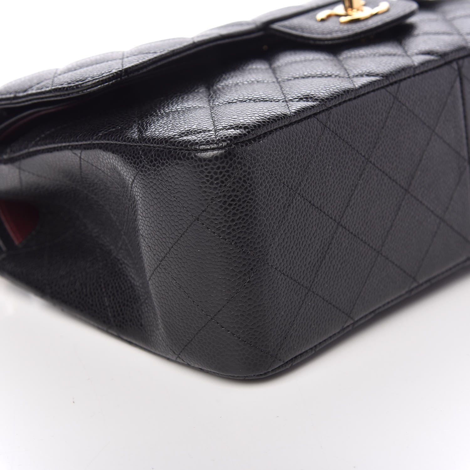 Chanel Caviar Quilted Jumbo Double Flap Black 8 of 10