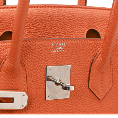 Hermes Togo Birkin 30 Orange 6 of 10