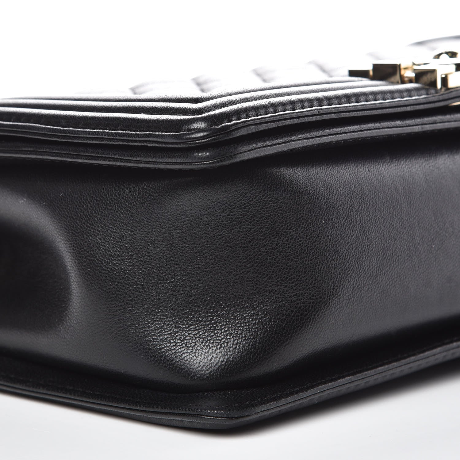 Chanel Lambskin Quilted Medium Boy Flap Black 8 of 14
