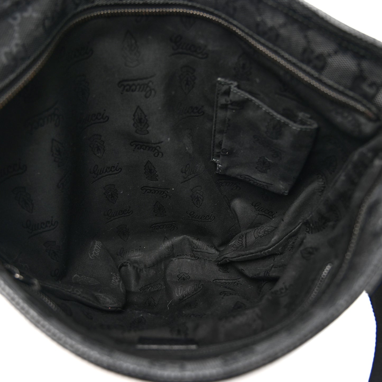Imprime Monogram Medium Flat Messenger Bag Black