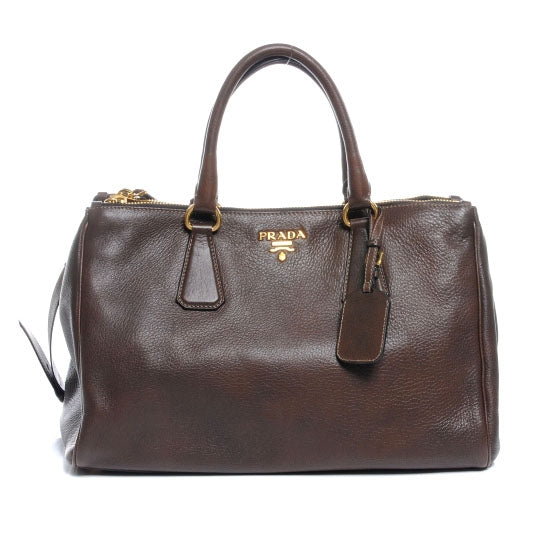 Cervo Deerskin Executive Tote Bruciato