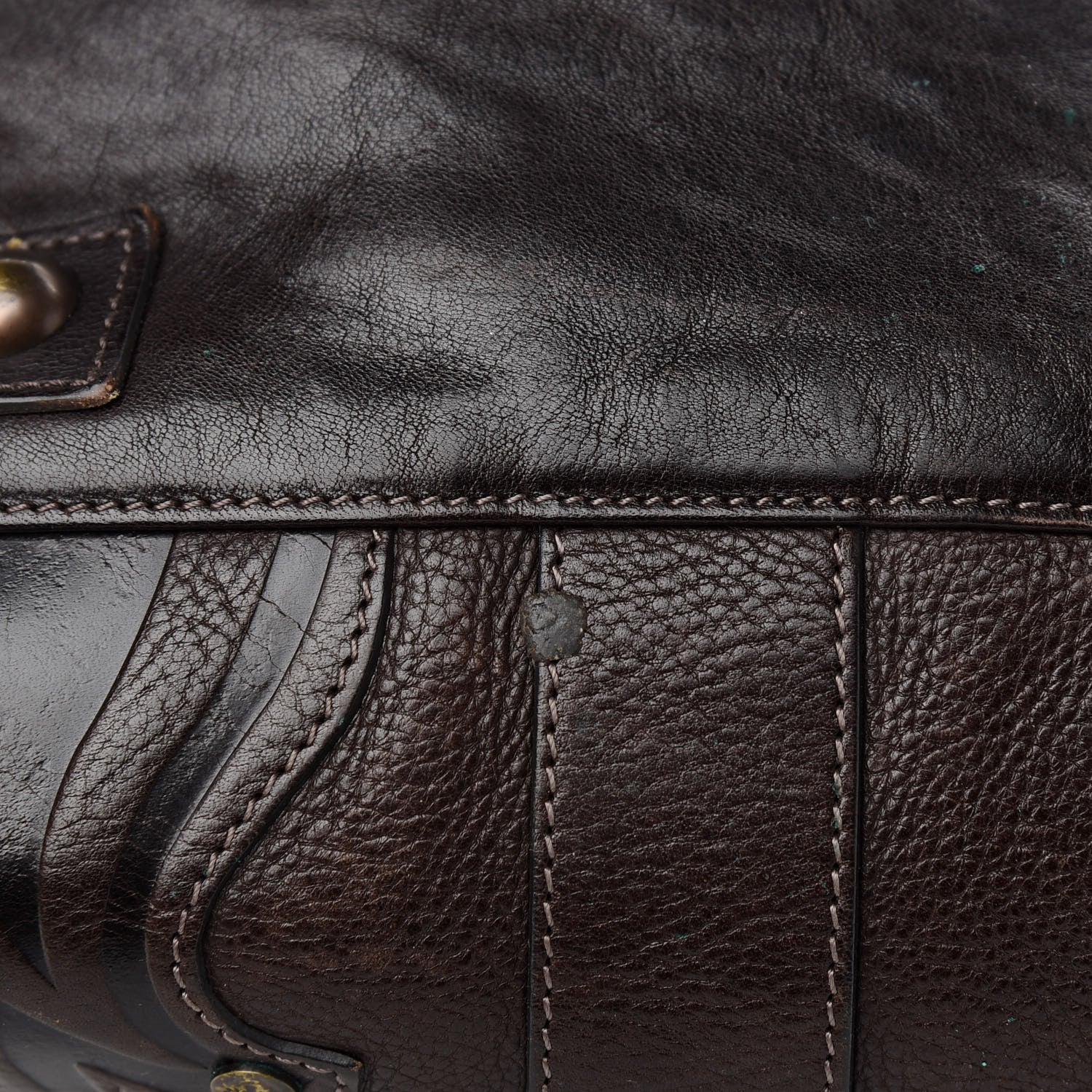 Mulberry Grained Calfskin Tooled Darwin Bayswater Chocolate 10 of 11