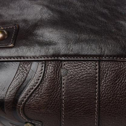 Mulberry Grained Calfskin Tooled Darwin Bayswater Chocolate 10 of 11
