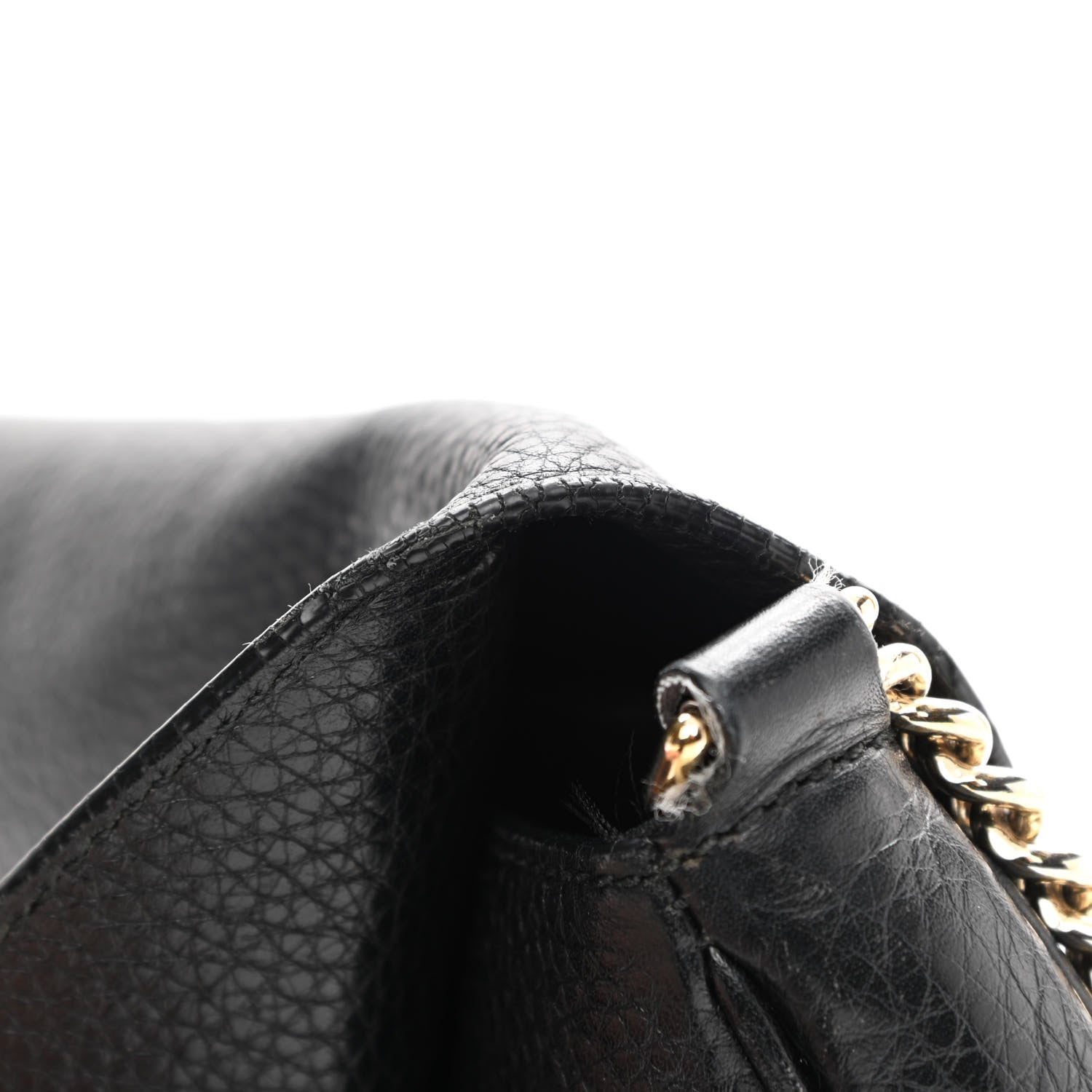 Gucci Pebbled Calfskin Medium Soho Flap Crossbody Black 16 of 16