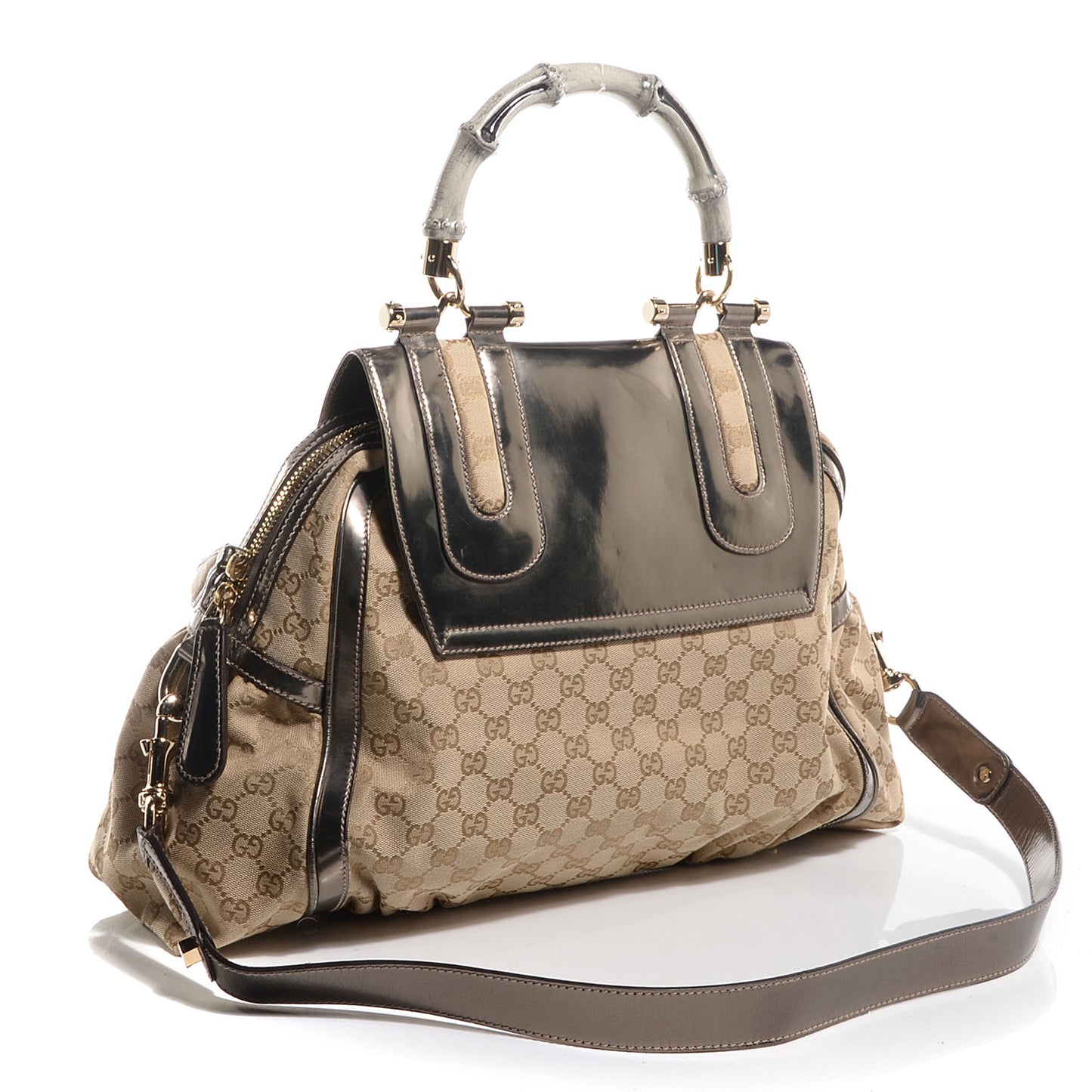 Monogram Pop Bamboo Large Top Handle Tote