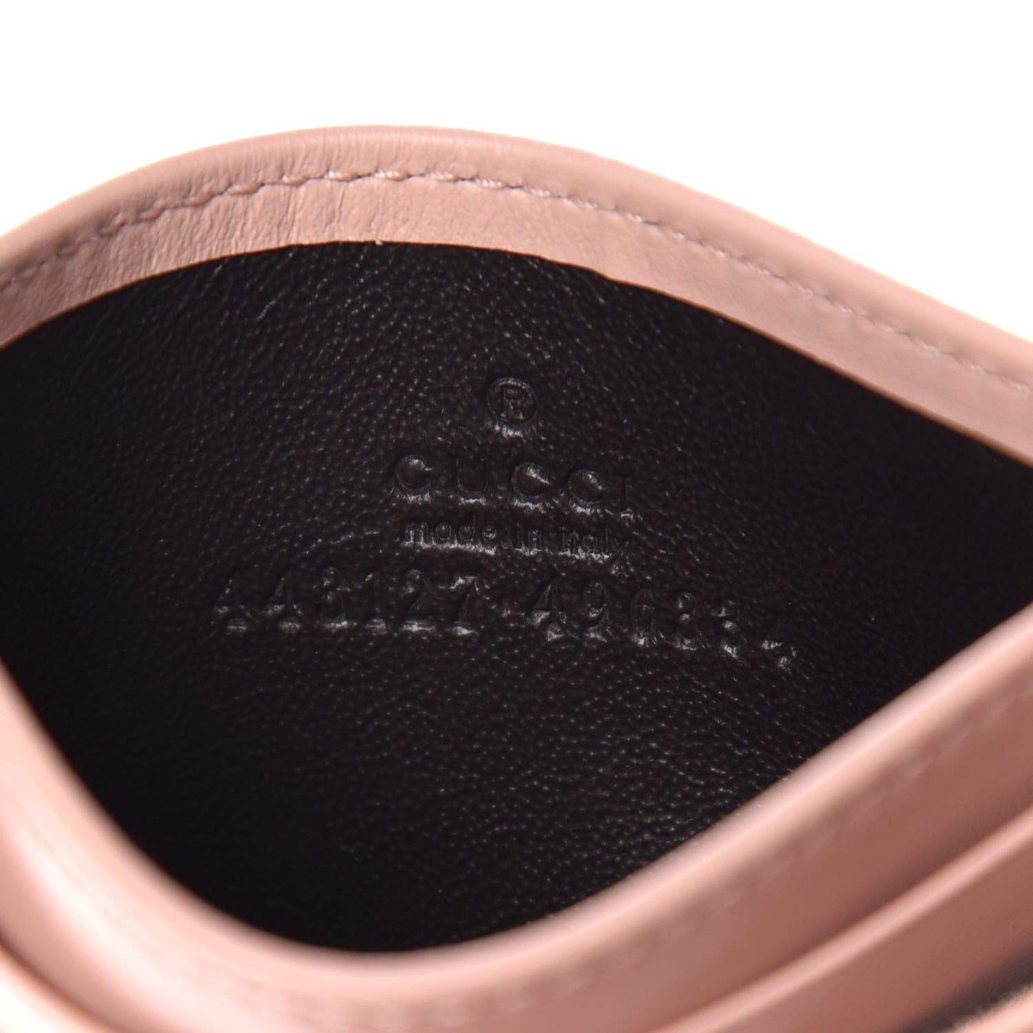 Gucci Calfskin Matelasse GG Marmont Card Holder Perfect Pink 6 of 7