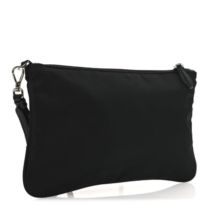 Prada Tessuto Nylon Saffiano Wristlet Black 3 of 11