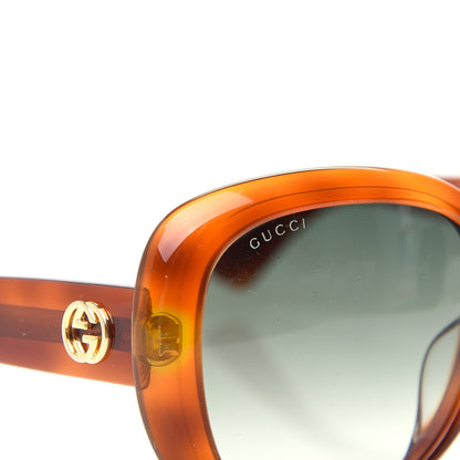 Gucci Round Sunglasses GG0140SA Avana Green 7 of 8