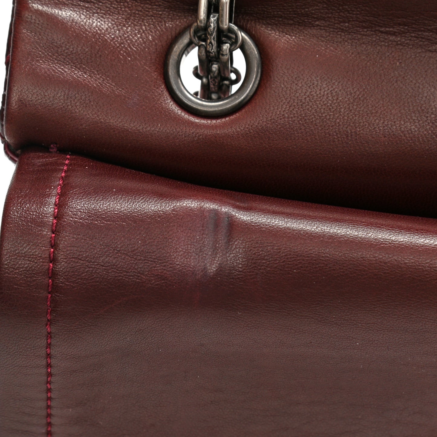 Patent Quilted 2.55 Reissue 227 Flap Light Burgundy