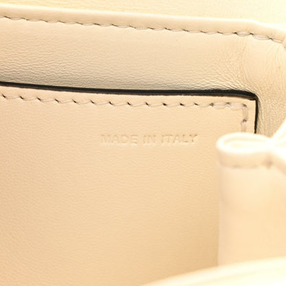 Valentino Garavani Nappa One Stud Chain Clutch Ivory 7 of 10