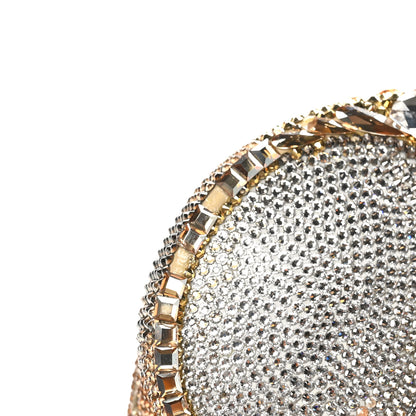 Judith Leiber Crystal Sunglass Minaudiere Clutch Gold Silver 13 of 14