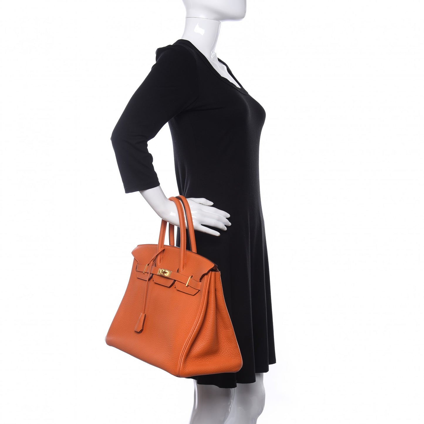 Togo Birkin 35 Orange
