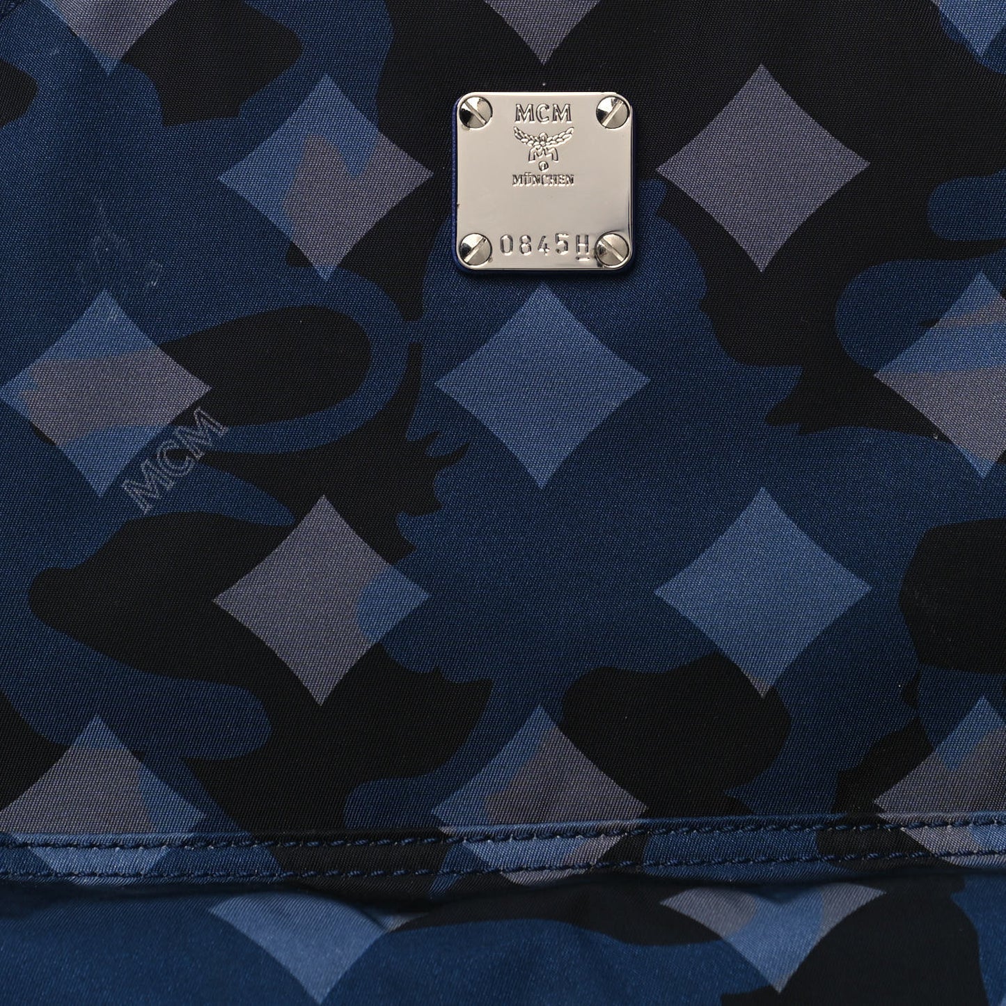 Nylon Camo Dieter Medium Backpack Estate Blue