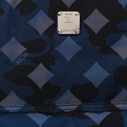 MCM Nylon Camo Dieter Medium Backpack Estate Blue 9 of 13