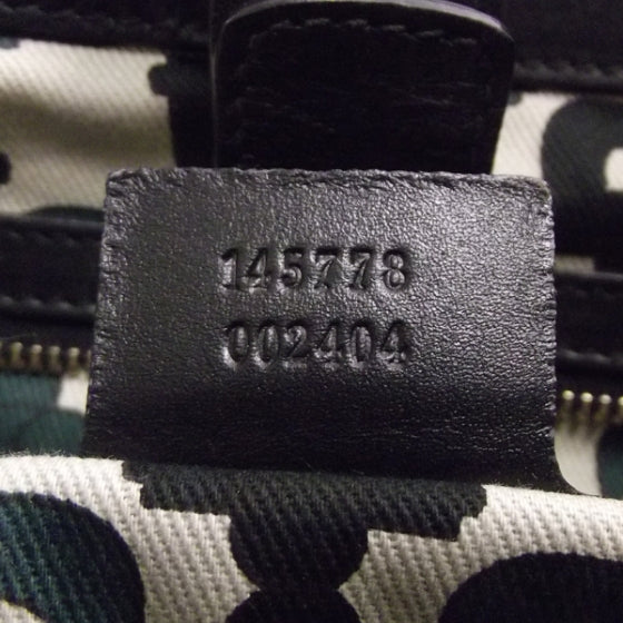 Guccissima Punch Hobo Black