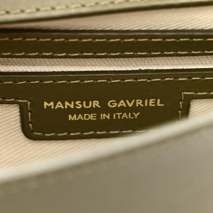 Mansur Gavriel Calfskin Flap Crossbody Bag Olive 6 of 14