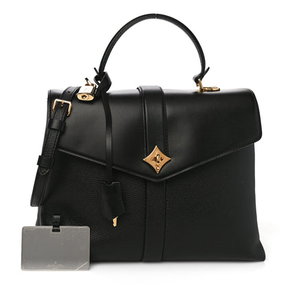 Louis Vuitton Grained Smooth Calfskin Rose Des Vents MM Black 1 of 10