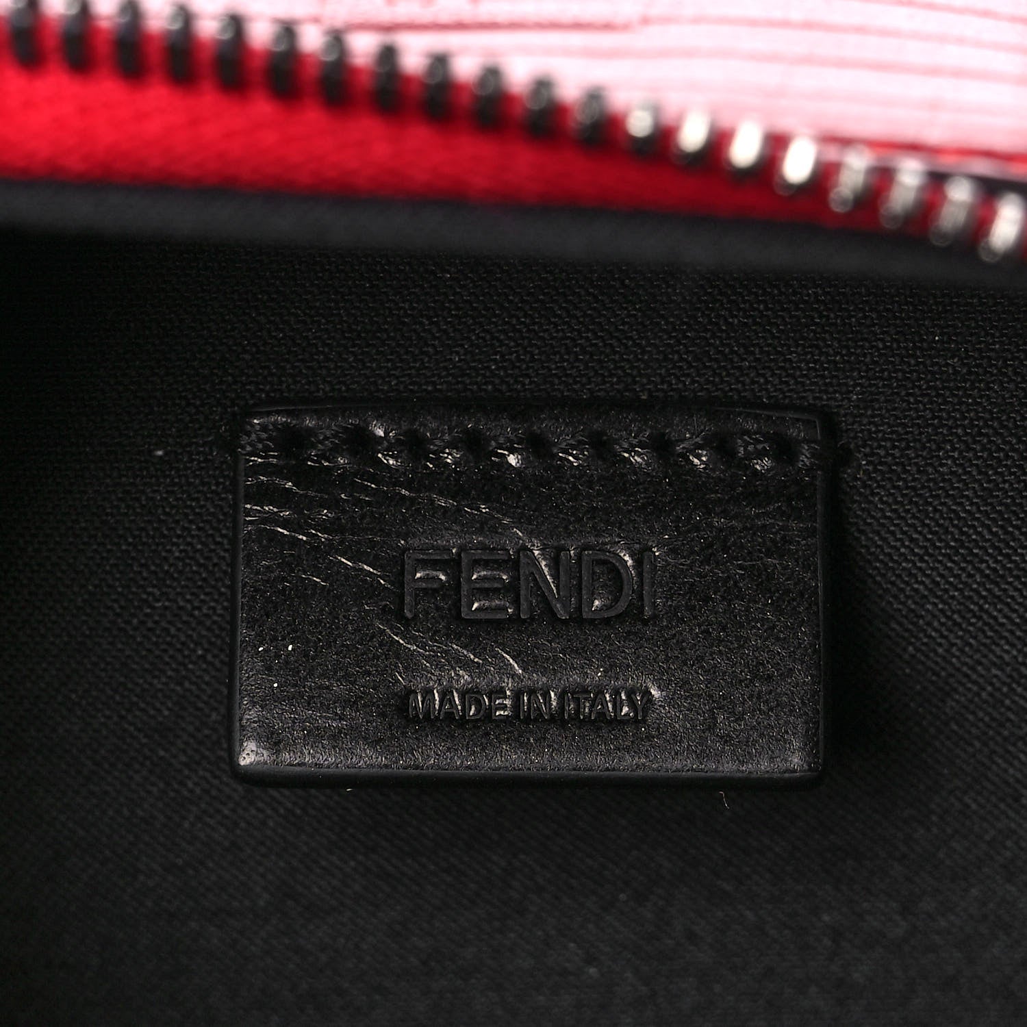 Fendi Vitello Astro Rubber Effect Mini Trolley Bag Fragola 6 of 10
