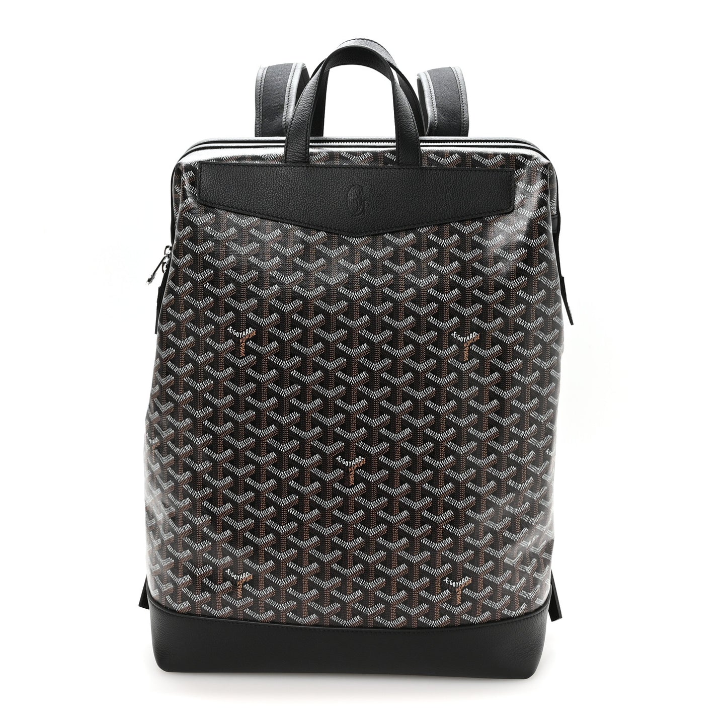 Goyardine Calfskin Cisalpin Backpack Black