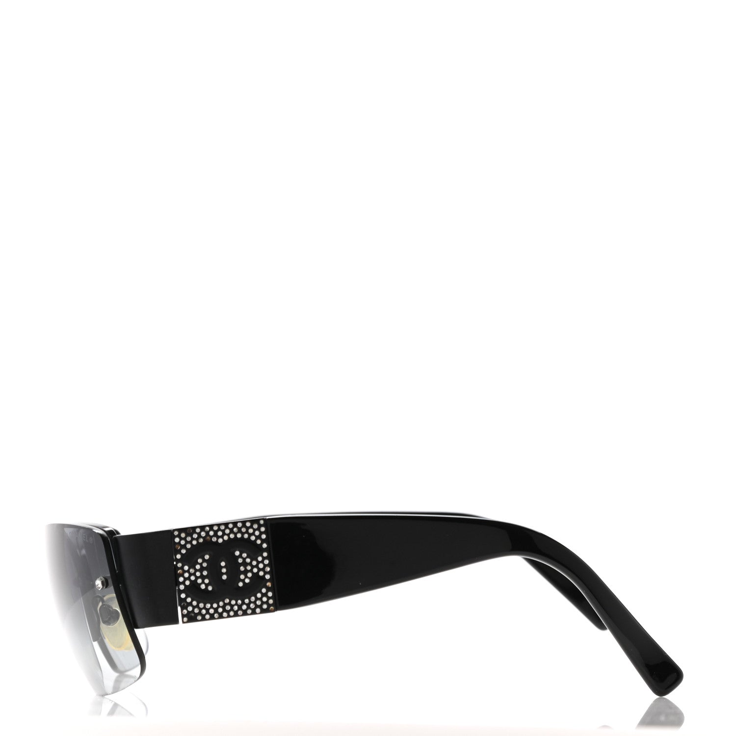 Chanel Crystal CC Sunglasses 4117-B Black 3 of 10