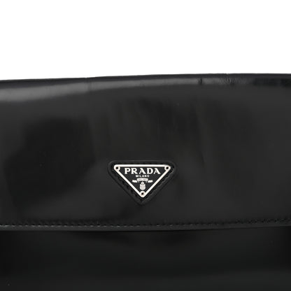 Prada Spazzolato Cleo Flap Shoulder Bag Black 6 of 10