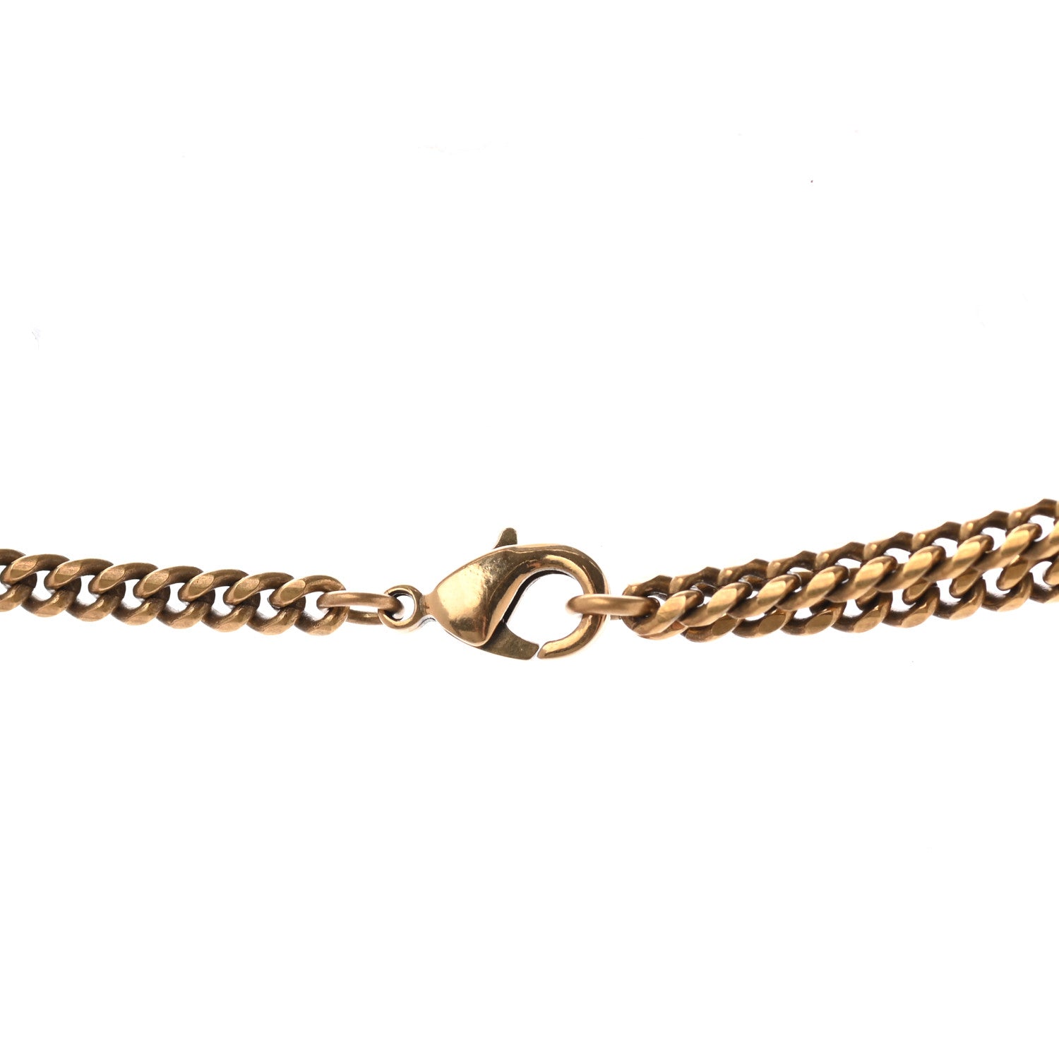 Chanel Crystal CC Pendant Necklace Gold 6 of 6