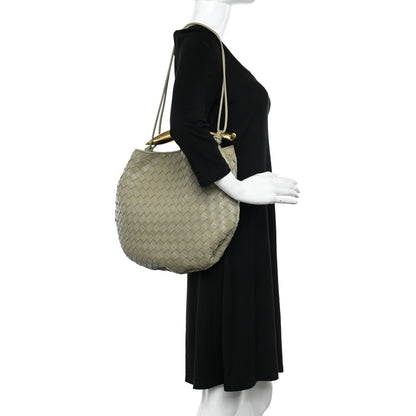 Bottega Veneta Nappa Intrecciato Medium Sardine Bag Travertine 1 of 11
