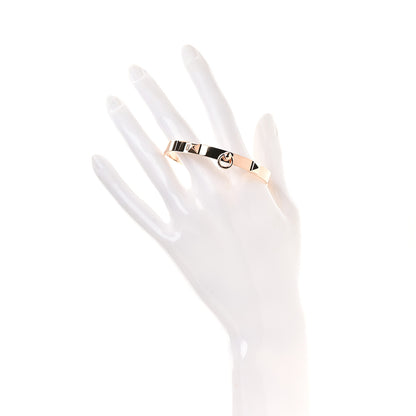 Hermes 18K Rose Gold PM Collier De Chien Bracelet SH 2 of 5
