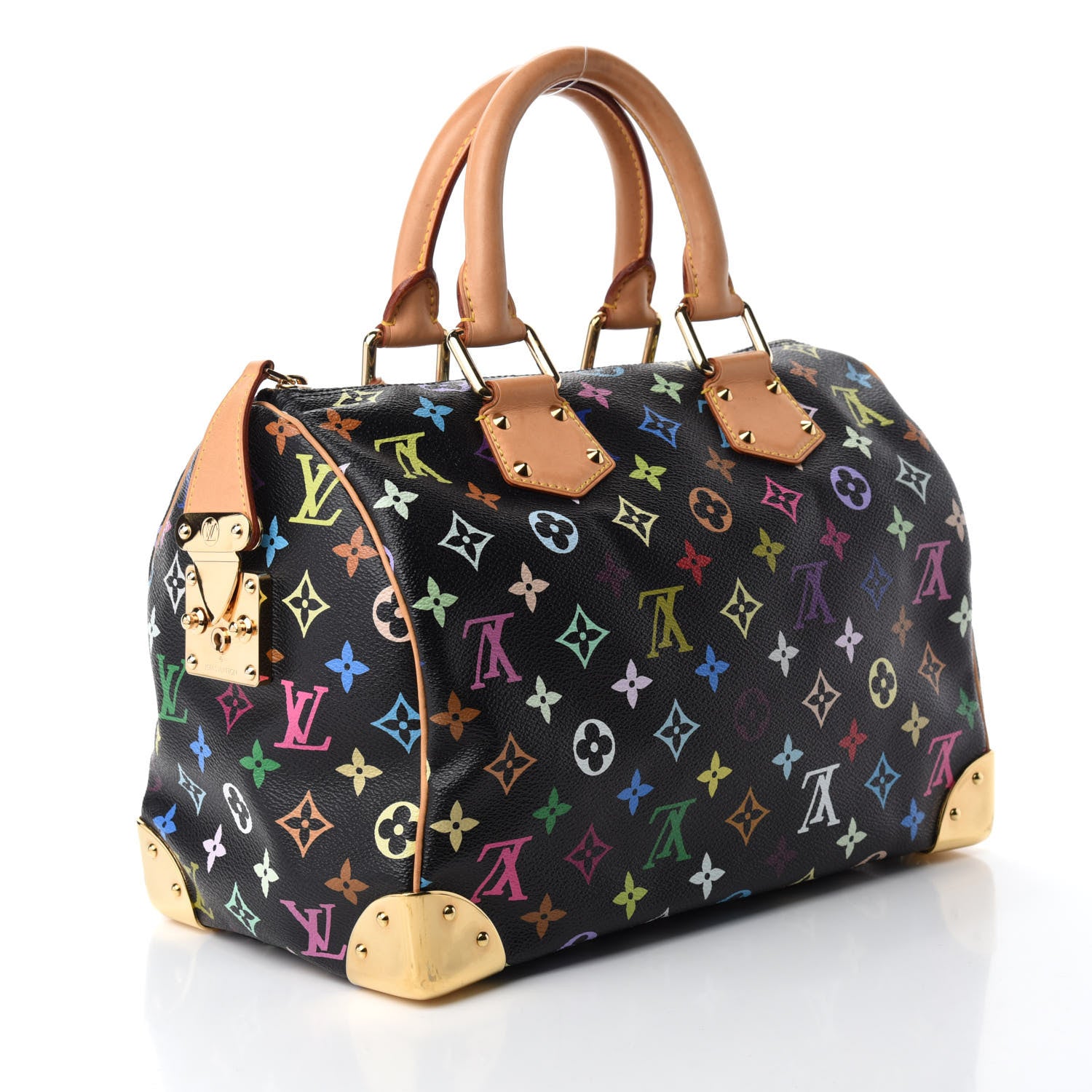 Louis Vuitton Monogram Multicolor Speedy 30 Black 3 of 10
